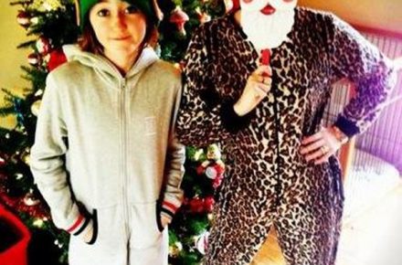 miley cyrus christmas morning