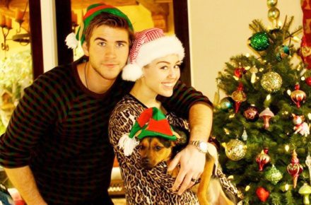 miley cyrus christmas morning