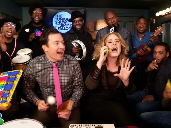 adele hello jimmy fallon the roots