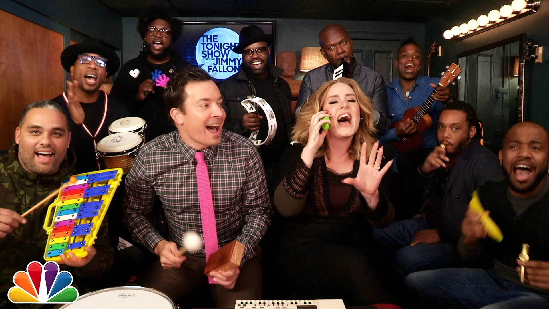 adele hello jimmy fallon the roots